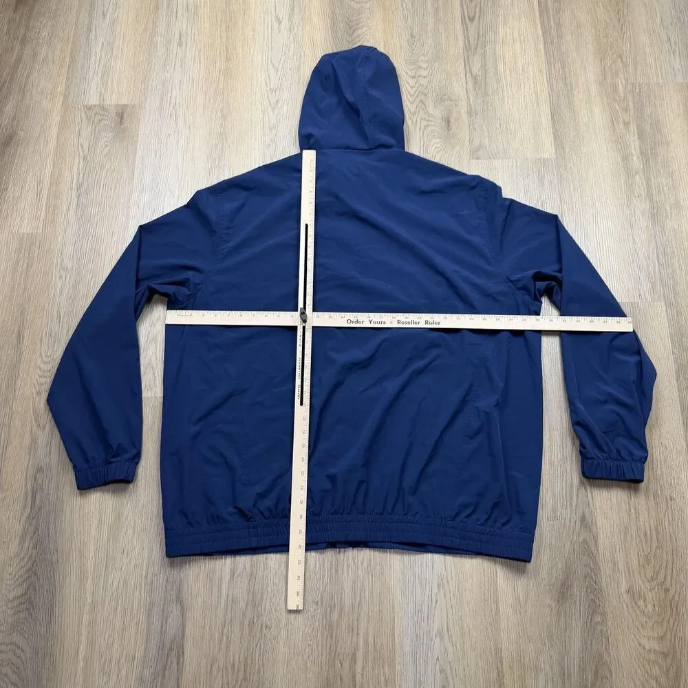 Polo Ralph Lauren Jacket Mens 2XLT Blue Performance Hooded Full Zip Windbreaker